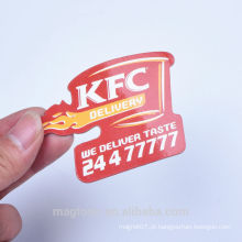 2016 a maioria de ímãs populares do refrigerador de papel da propaganda de KFC para a promoção